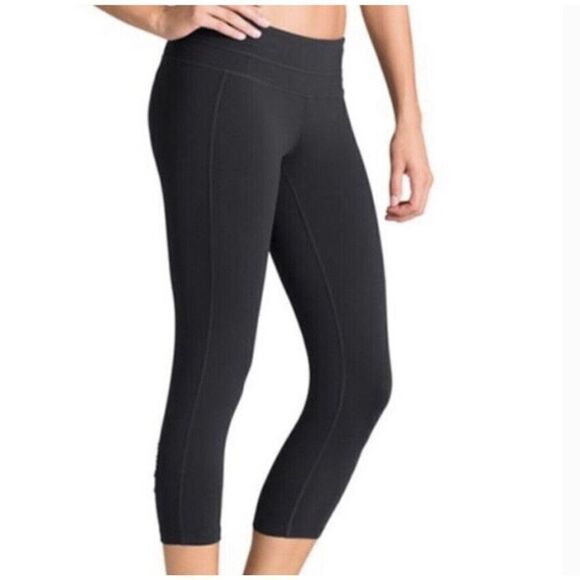 ATHLETA Balance Legging Capri Pants Womens XS Yoga Athletic Running 964552 Gray - Picture 1 of 7